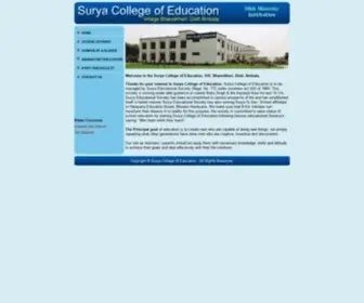 Suryacollegeambala.com(Surya College of Education ambala) Screenshot