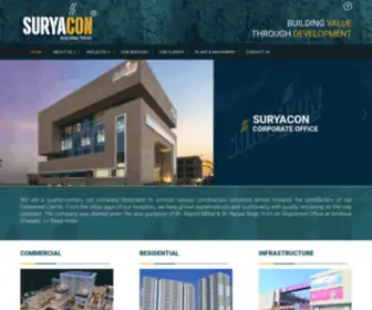 Suryacon.co.in(Building Value Through Development) Screenshot