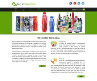 Suryacorporationblr.com(Pvc shrink labels manufacturers in bangalore) Screenshot