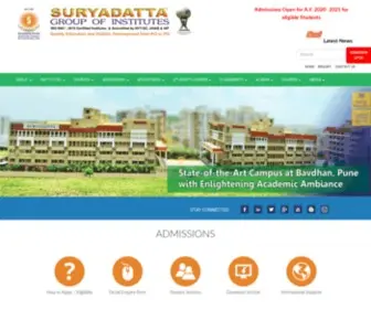 Suryadatta.org(Suryadatta Group of Institutes) Screenshot