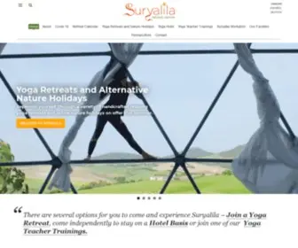 Suryalila.com(Suryalila Yoga Retreat Centre) Screenshot