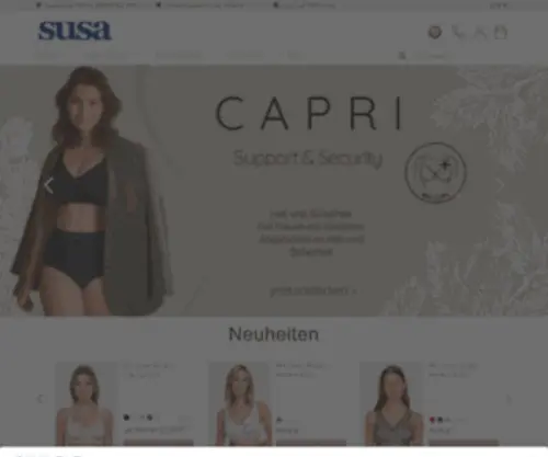 Susa-Shop.de(Unterwäsche) Screenshot