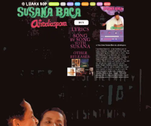 Susanabaca.com(Susana Baca) Screenshot