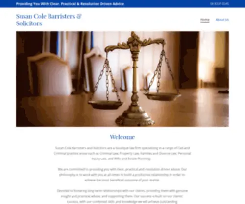 Susancole.com.au(Susan Cole Barristers & Solicitors) Screenshot