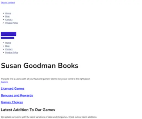 Susangoodmanbooks.com Screenshot