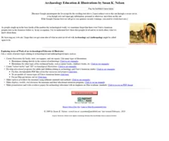 Susankae.com(Archaeological Education and Illustrations by Susan K) Screenshot