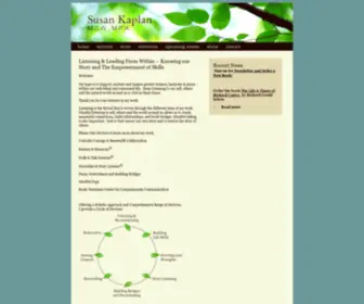 Susankaplanmsw.com(Listening & Leading From Within) Screenshot