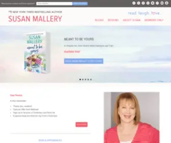 Susanmallery.com(#1 NYT Bestselling romance and women's fiction author Susan Mallery) Screenshot