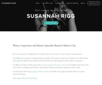 Susannahrigg.com(Susannah Rigg) Screenshot