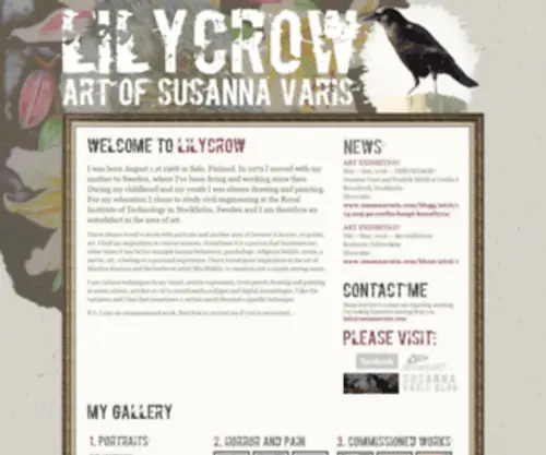 Susannavaris.com(Art of Susanna Varis) Screenshot
