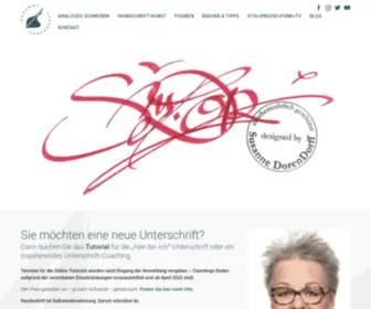 Susannedorendorff.de(Handschrift) Screenshot