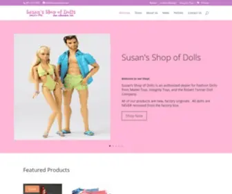 Susansdolls.com(Susans Shop of Dolls) Screenshot