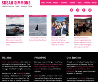 Susansimmons.ca(Marathon swimmer) Screenshot