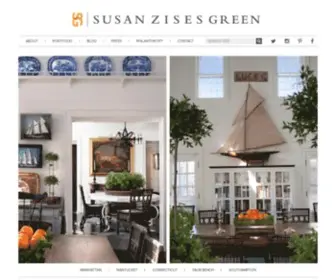 Susanzisesgreen.com(Susan Zises Green Interior Design) Screenshot