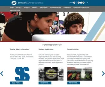 Susd30.us(Sahuarita Unified School District The main website for SUSD) Screenshot