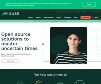 Suse.com(Open Source Solutions for Enterprise Servers & Cloud) Screenshot