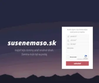 Susenemaso.sk(Pre) Screenshot