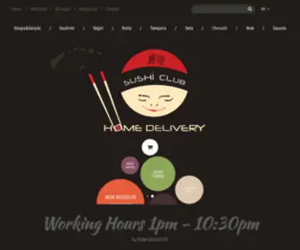 Sushi-Club.me(Sushi Club Hurghada Home Delivery offers you dishes of Japanese cuisine) Screenshot