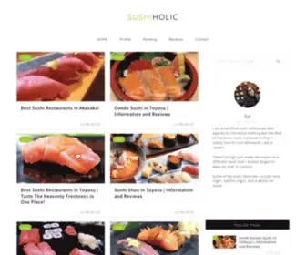 Sushi-Holic.com(The sushi restaurants exhibition) Screenshot