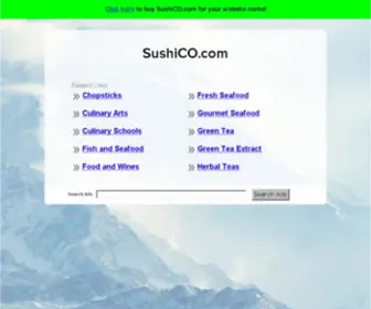 Sushico.com(The Leading Sushi CO Site on the Net) Screenshot