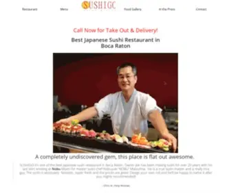 Sushigojoe.com(Best Sushi in Boca Raton Sushigo) Screenshot