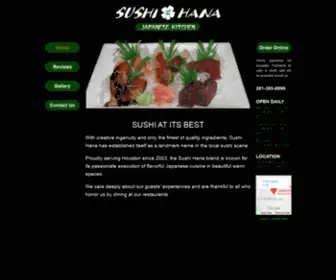 Sushihanakaty.com(Sushi Hana Japanese Kitchen) Screenshot