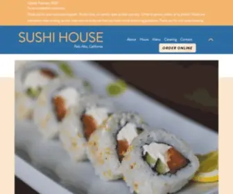 Sushihousepaloalto.com(Sushi House) Screenshot