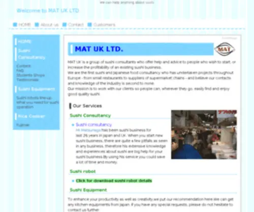 Sushiineurope.com(MAT UK LTD) Screenshot