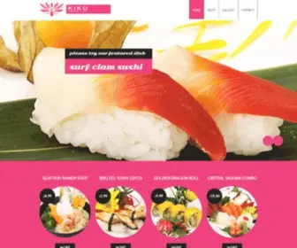 Sushikiku.com(Kiku Japanese Cuisine) Screenshot