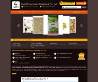 Sushilfrozen.com(Sushil Frozen Agro Processing Pvt. Ltd) Screenshot