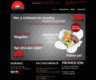 Sushimaki.com.mx(Bienvenidos a Sushi Maki) Screenshot