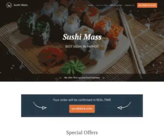 Sushimasspaphos.com(Order Online for Takeaway / Delivery. Here at Sushi Mass) Screenshot