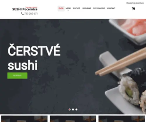 Sushipocernice.cz(Rozvoz sushi Praha) Screenshot