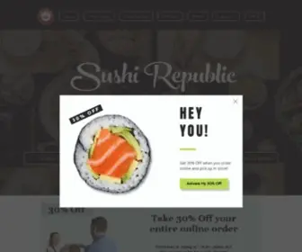 Sushirepublicny.com(Sushi Republic) Screenshot