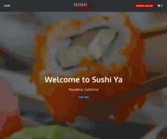 Sushiyapasadenaca.com(Sushi Ya) Screenshot