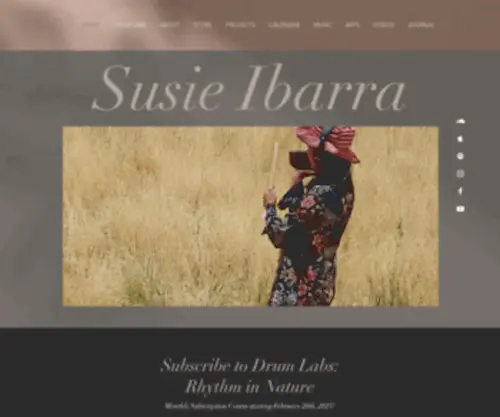 Susieibarra.com(Susie Ibarra) Screenshot