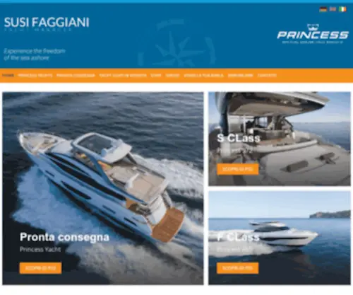 Susifaggiani.com(Susi Faggiani Yacht Manager) Screenshot
