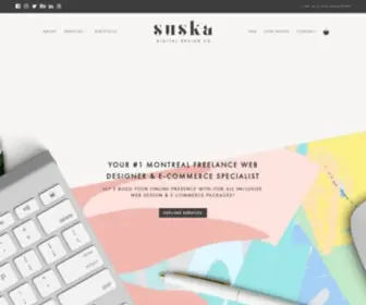 Suska.co(Montreal Freelance Web Designer & E) Screenshot