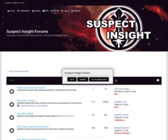 Suspectinsightforums.com(Suspect Insight Forums) Screenshot
