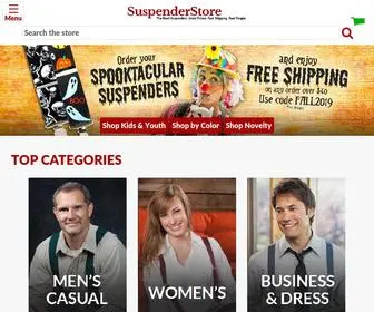 Suspenderstore.com(Suspenders, Men's Suspenders, Suspenders for Men, Leather Suspenders) Screenshot
