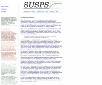 Susps.org(Support US Population Stabilization) Screenshot