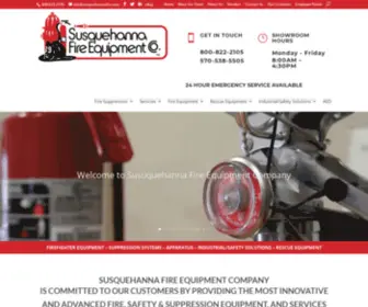 Susquehannafire.com(Susquehanna Fire Equipment Company) Screenshot