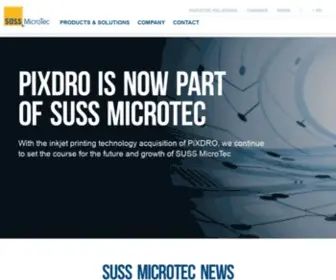 Suss.com(SUSS MicroTec) Screenshot