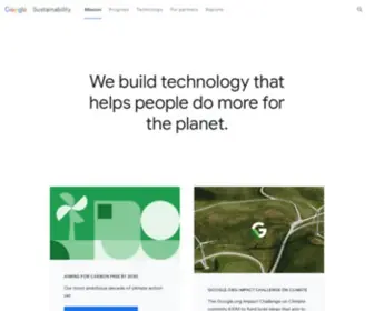 Sustainability.google(Google Sustainability) Screenshot