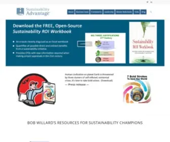 Sustainabilityadvantage.com(Bob Willard) Screenshot