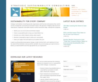 Sustainabilityconsulting.com(Strategic Sustainability Consulting) Screenshot