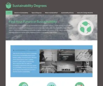 Sustainabilitydegrees.com(Education for Good) Screenshot