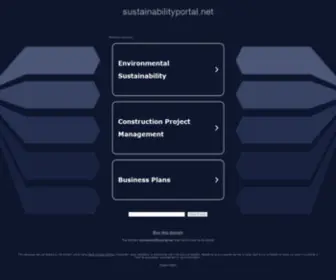 Sustainabilityportal.net(sustainabilityportal) Screenshot