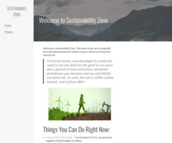 Sustainable-Zone.org(Sustainability Zone) Screenshot