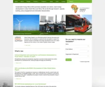 Sustainable.org.za(Sustainable Energy Africa) Screenshot